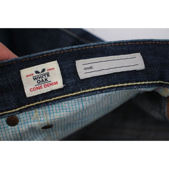 Jack Spade Mens 29 W31 Slim Straight Selvedge Denim Jeans White Oak Button Fly - Picture 9 of 13